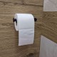 Loft suport de hârtie igienică negru WC