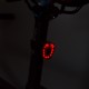 Lampa pentru bicicleta fata/spate, lumina rosie, cu baterie incorporata
