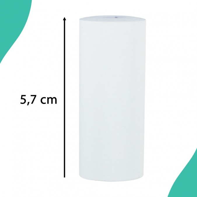 Role de hârtie termică pentru mini-imprimantă 5.7cmx4.5m 5 bucăți