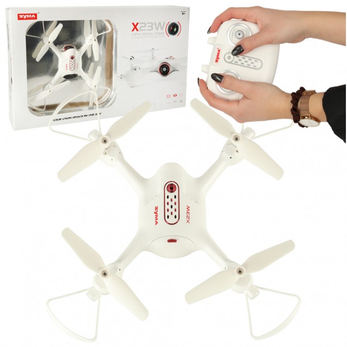 Syma X23W 2.4GHz 2.4GHz 4CH FPV Wi-Fi alb RC drone