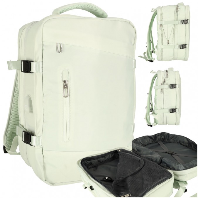 Rucsac de calatorie, extensibil, 26-36 L, rezistent la apa, verde