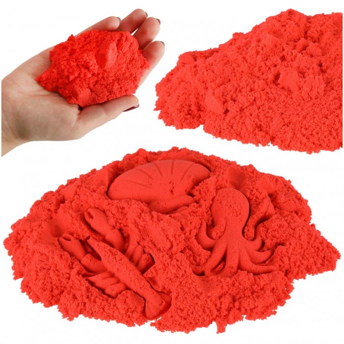 Nisip kinetic 1 kg roșu