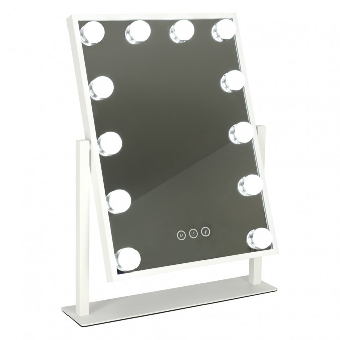 Oglinda de machiaj ,LED cu becuri ,USB ,30x40cm