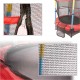 Trambulina de gradina, pentru copii, 140 cm, 55 inch, usor de instalat si utilizat, sarcina maxima 150 kg, rosu si albastru