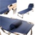 Pat pliabil pentru camping, 193cm, albastru marin [2]
