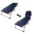 Pat pliabil pentru camping, 193cm, albastru marin [4]