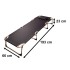 Pat pliabil pentru camping, 193cm, gri [4]