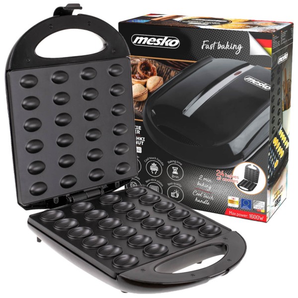 Aparat electric pentru coacere fursecuri in forma de nuci, 1600 w, 24 buc [1]