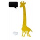 Girafa din lemn pentru masurarea inaltimii 125 cm si o tabla cu creta 32 x 44 cm. galbena