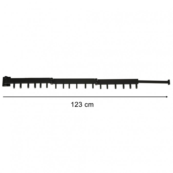 Extensie telescopica de perete ,114cm, negru