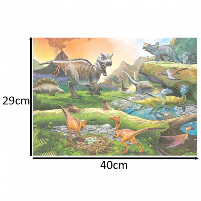 Puzzle 100 piese- Lumea dinozaurilor