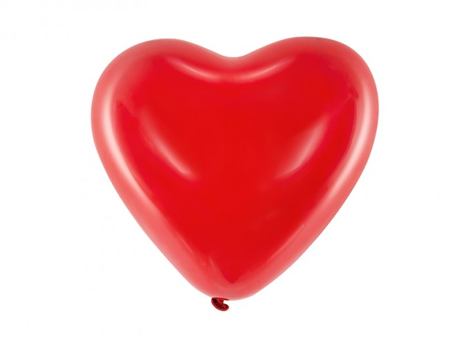 Balloons 10\'\' Hearts Pastel red (Set 100 bucati)