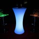 Masa cocktail iluminata led rgb, 16 culori interschimbabile, control telecomanda, 112x58 cm