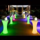 Masa cocktail iluminata led rgb, 16 culori interschimbabile, control telecomanda, 112x58 cm