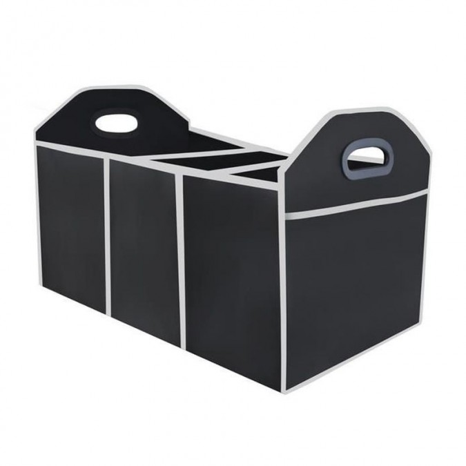 Organizator pliabil pentru portbagaj auto 3 compartimente 55x32x32 cm