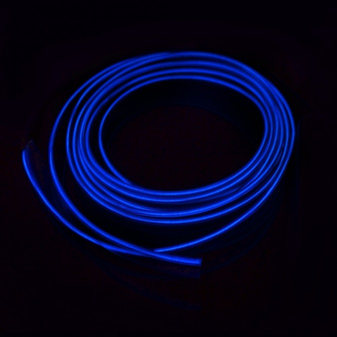 Fir neon electroluminescent el wire 2,3 mm pentru imbracaminte culoare galben