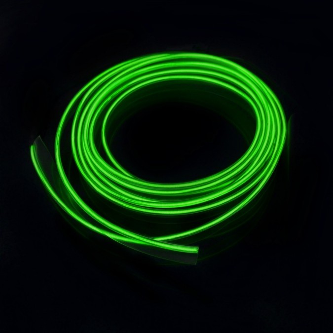 Fir neon electroluminescent el wire 2,3 mm pentru imbracaminte culoare galben