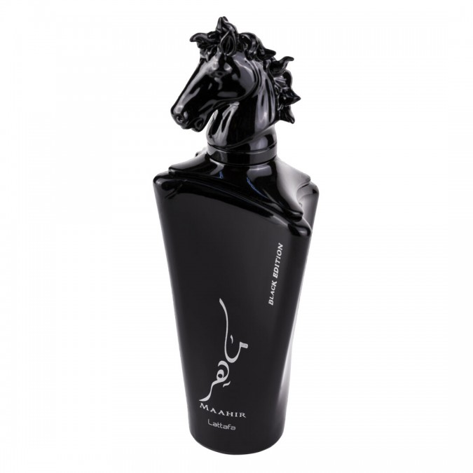 Parfum Arabesc Maahir Black Edition, Lattafa, Barbatesc, Apa de Parfum - 100ml