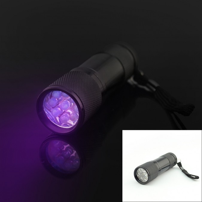 Lanterna profesionala uv 365 nm 9 led-uri