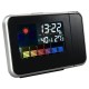 Ceas de birou, proiector cu led reglabil, ecran lcd, alarma, data, statie meteo de interior