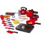 Accesorii bucatarie pentru copii, set 36 piese, plita inductie, grill, ceainic, oale, ustensile, alimente