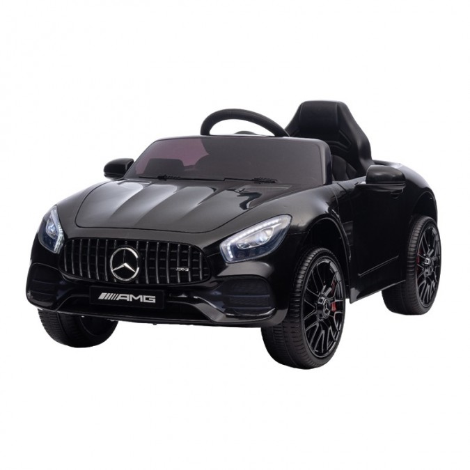 Masinuta electrica pentru copii mercedes benz amg gt 2x20w mp3 usb/sd suspensie maxim 35 kg 12v negru