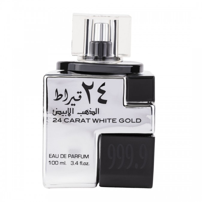 Apa de Parfum 24 Carat White Gold  Lattafa  Barbati - 100ml