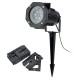 Proiector led exterior 12w, 15 modele figurine, proiectie rotativa, ip44