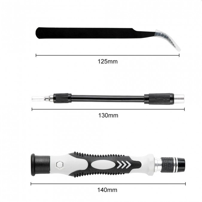 Set 115 scule de precizie, chei torx, capete interschimbabile, cutie stocare