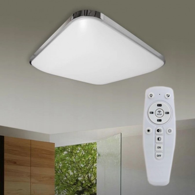 Aplica led smd 36w telecomanda culoare lumina ajustabila 3000k-6500k 45x45 cm