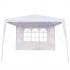 Cort pentru gradina 3x3 m, pavilion 3 pereti cu ferestre laterale, cadru de otel, impermeabil, 85g/mp [9]