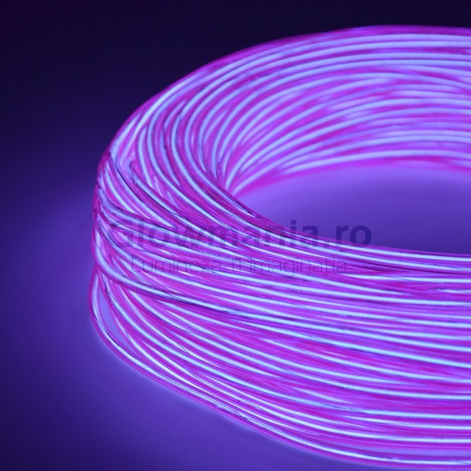 Fir electroluminescent neon flexibil el wire 3,2 mm culoare violet