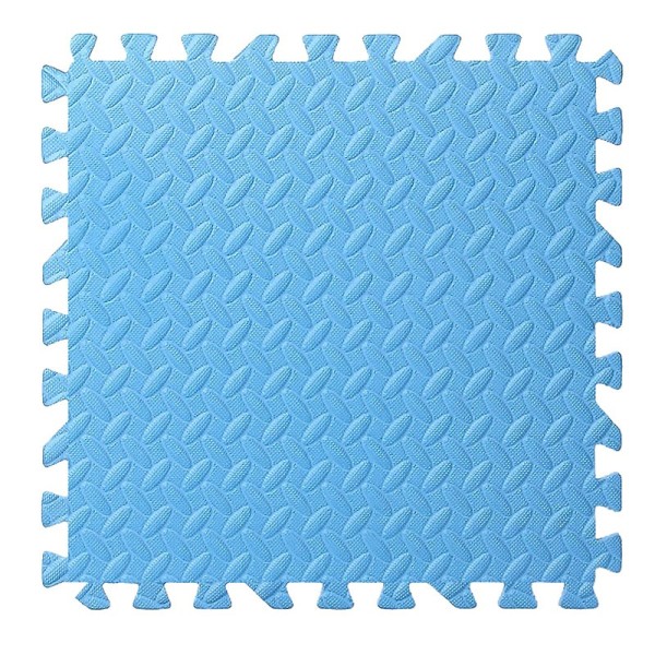 Covoras puzzle xl, 60x60 cm, grosime 2 cm, spuma eva, 2 piese culoare albastru deschis [1]