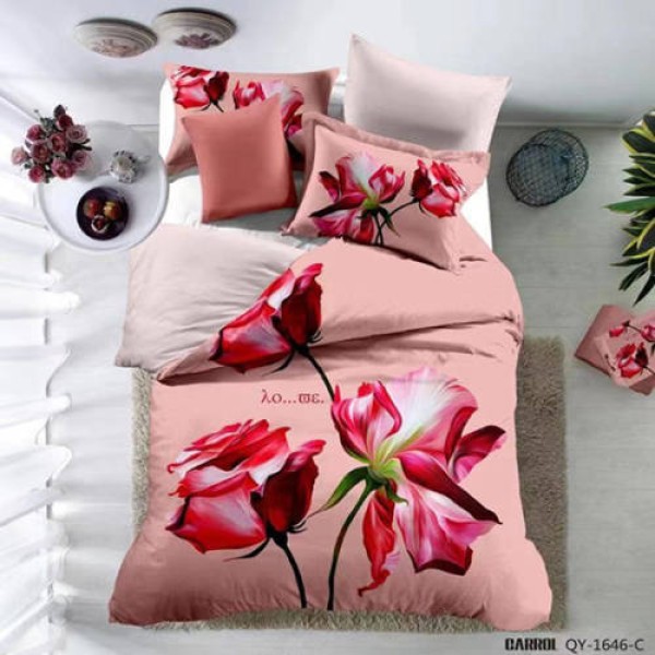 Lenjerie pat dublu, 4 piese, Bumbac 100% Poplin [1]