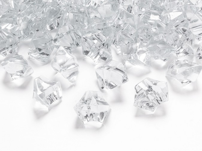 Crystal ice colourless 25 x 21mm (1 pkt / 50 pc.)