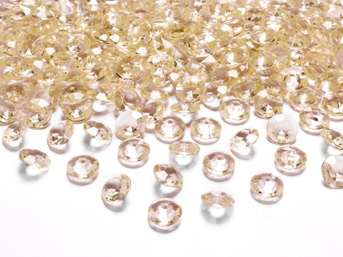 Diamond confetti gold 12mm (1 pkt / 100 pc.)