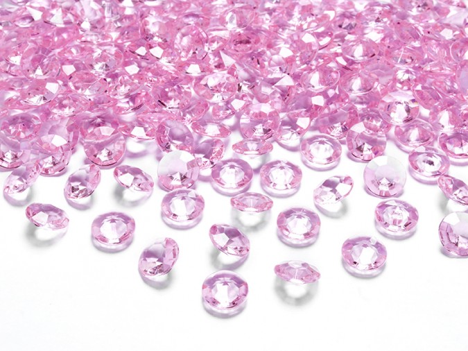 Diamond confetti light pink 12mm (1 pkt / 100 pc.)