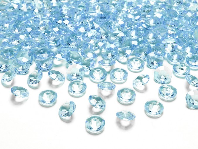 Diamond confetti turquoise 12mm (1 pkt / 100 pc.)