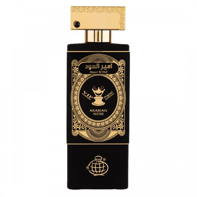 Apa de Parfum Ameer Al Oud Arabian Noir Vip Original Fragrance World Unisex - 80ml