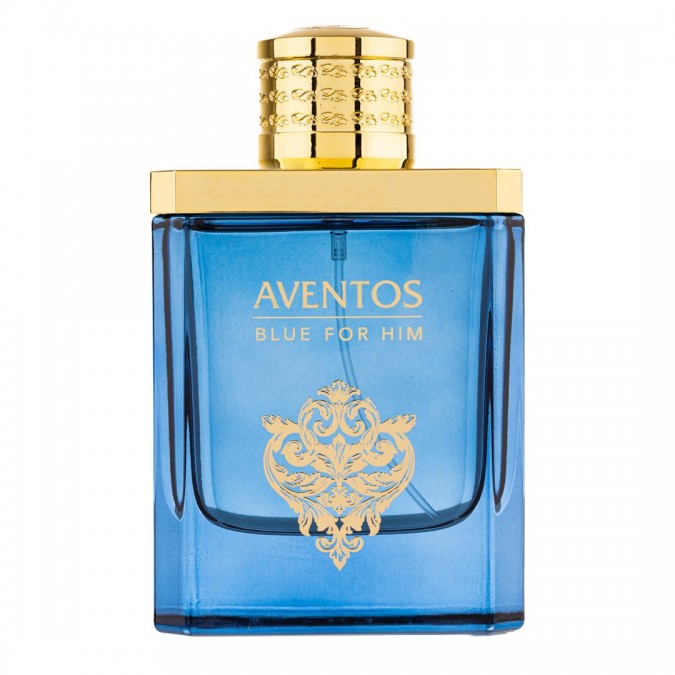 Apa de Parfum Aventos Blue For Him Fragrance World Barbati - 100ml