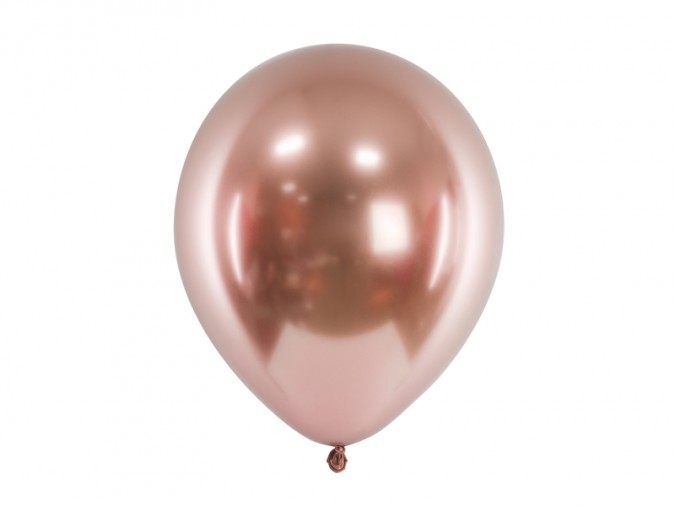 Glossy Balloons 30cm rose gold (1 pkt / 10 pc.)