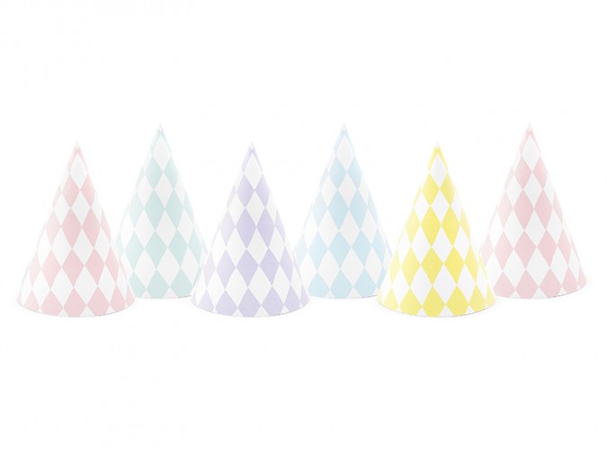 Party hats Yummy mix 16cm (Set 6 bucati)