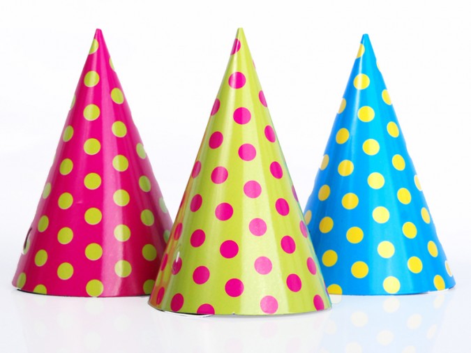 Party Hats Dots mix 16cm (Set 6 bucati)