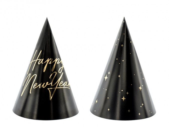 Party hats Happy New Year 16cm (Set 6 bucati)