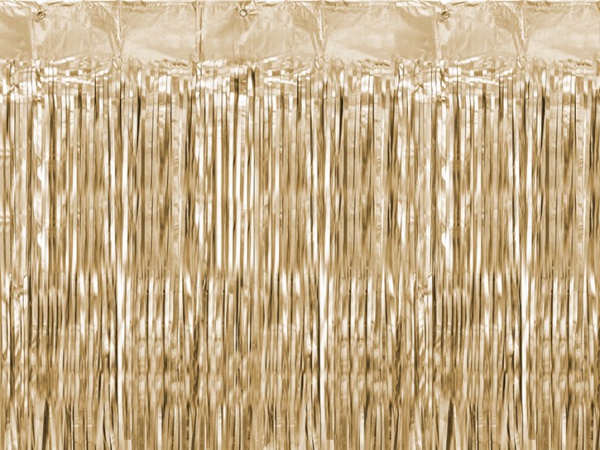 Party curtain gold 90x250cm
