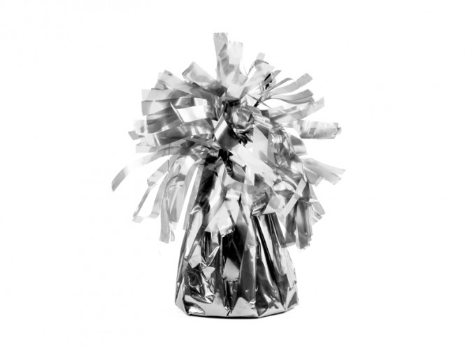 Foil balloon weight silver (1 pkt / 4 pc.)