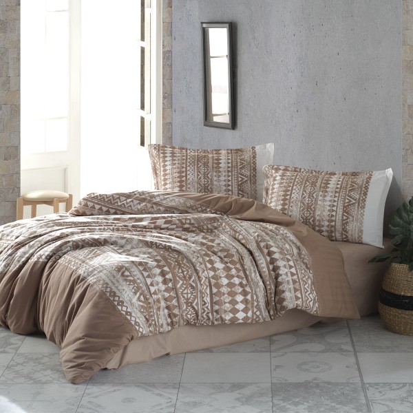 Lenjerie de pat ranforce Clasy king size (COZA V1) [1]