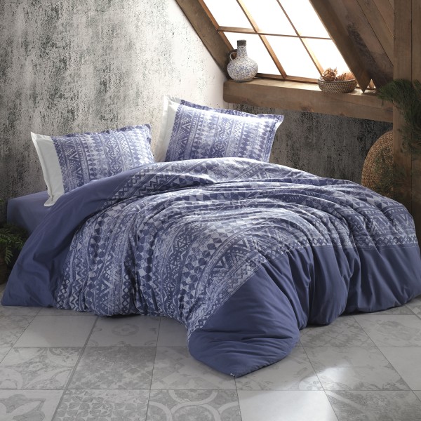 Lenjerie de pat ranforce Clasy king size (COZA V2) [1]
