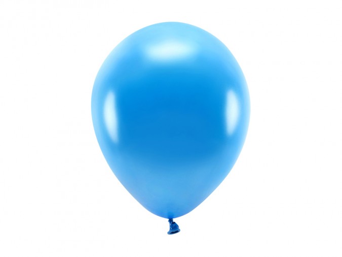 Eco Balloons 26cm metallic blue (Set 10 bucati)