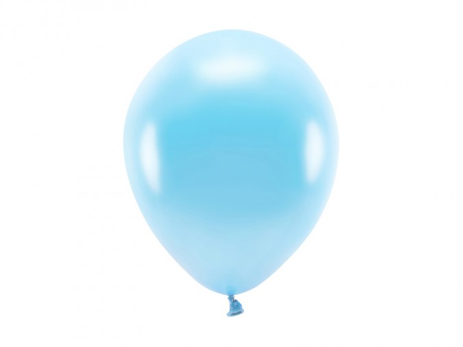 Eco Balloons 26cm metallic light blue (Set 10 bucati)